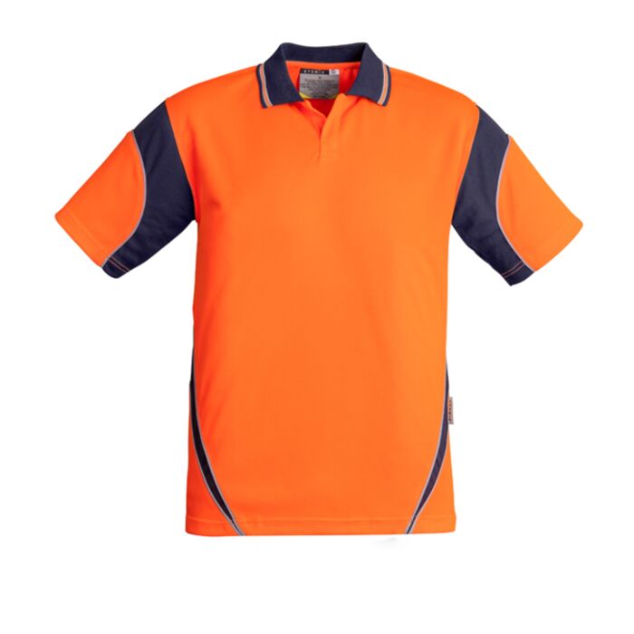 Mens Hi Vis Aztec Short Sleeve Polo Thumbnail