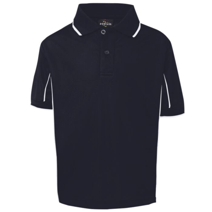 PODIUM KIDS S/S PIPING POLO Thumbnail
